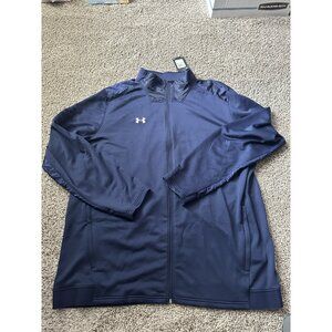 Under Armour Men's UA Command Warm-Up Light Size 4XL Full-Zip Jacket Navy